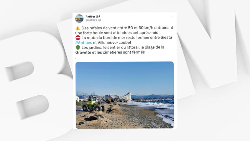 Alpes-Maritimes: les jardins, parcs et cimetières fermés à Antibes à cause de vents violents