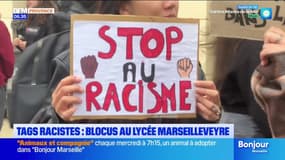 Marseille: blocus à la cité scolaire Marseilleveyre après la découverte de tags racistes