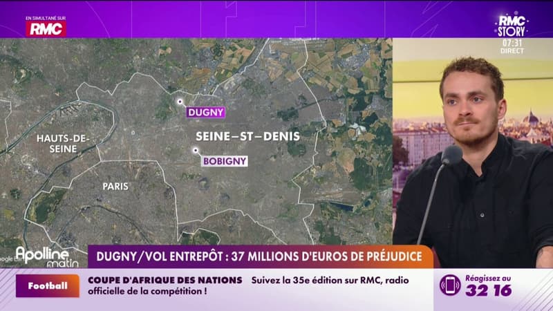 Vol dans un entrepôt à Dugny : 37 millions d'euros de préjudice