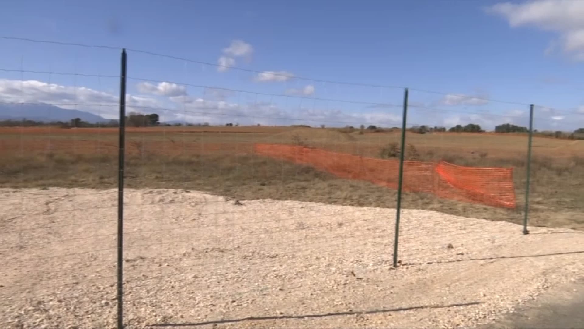 Le chantier du futur golf de Villeneuve-de-la-Raho, février 2024 