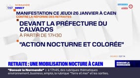 Réforme des retraites: une mobilisation nocturne à Caen