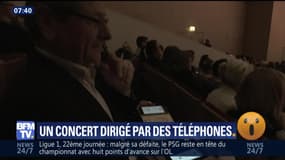 Un concert dirigé par des téléphones