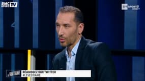 Aziz Ben Askar sur le plateau de l'émission "Le Vestiaire" 
