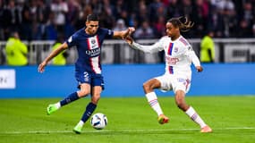 Bradley Barcola lors de PSG-OL, le 18 septembre 2022.