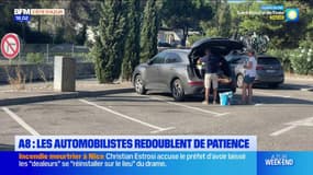 A8: avec l'affluence du week-end prolongé du 15-Août, les automobilistes s'arment de patience