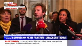 Boris Vallaud dénonce "une honte absolue" après l'accord trouvé sur la loi immigration en Commission mixte paritaire