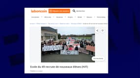 L'école primaire des Gogagnes, dans le Maine-et-Loire, se mobilise pour trouver de nouveaux élèves, notamment via Leboncoin.