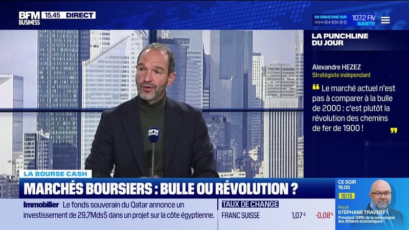 La bourse cash : Le marché actuel n'est pas à comparer à la bulle de 2000, c'est plutôt la révolution des chemins de fer de 1900 - 06/11