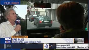 Canicule: "nous sommes en alerte maximum, nos équipes sont sur le front" pour venir en aide aux sans-abri, explique Eric Pliez, président du Samu social de Paris