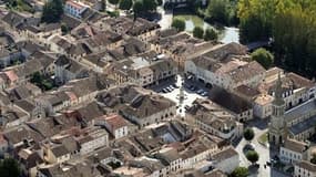 Eymet vu du ciel