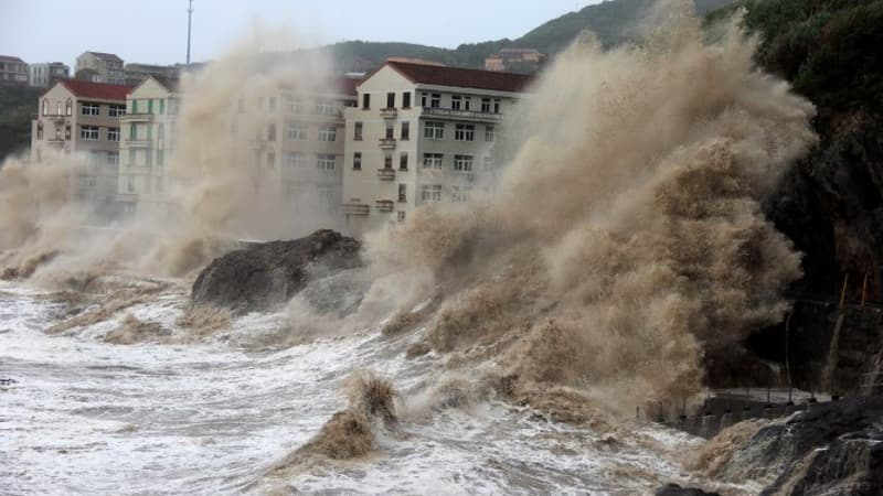 En juillet 2018, le typhon Maria avait provoqué de fortes vagues dans la province du Zhejiang