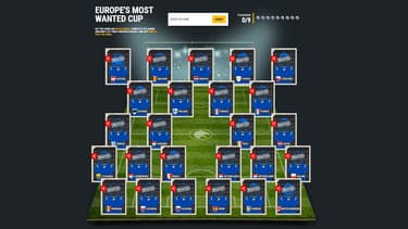 Les profils non-débloqués des 25 fugitifs les plus recherchés d'Europe, dans le "jeu" mis en place par Europol.