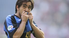 Alvaro Recoba avec l'Inter Milan, en 2005