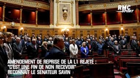Amendement de reprise de la L1 rejeté : "C'est une fin de non recevoir" avoue le sénateur Savin