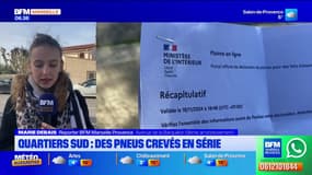 Marseille: des habitants dénoncent des crevaisons de pneus en série