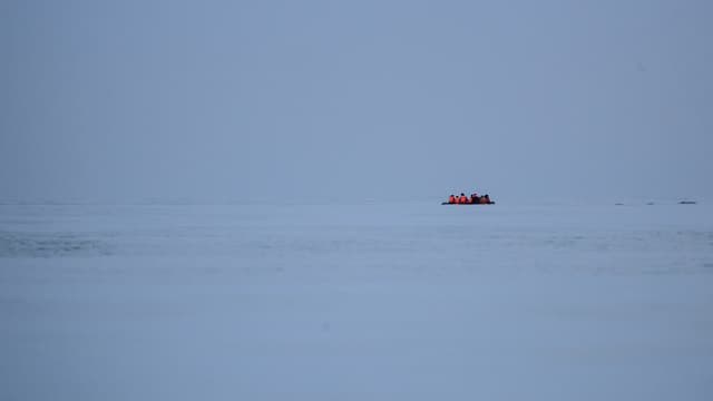 Migrants en mer. (Photo d'illustration)