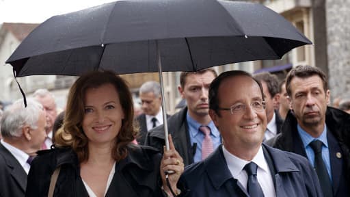 François Hollande et sa compagne Valérie Trierweiler