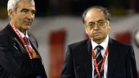 Raymond Domenech et Noël Le Graët