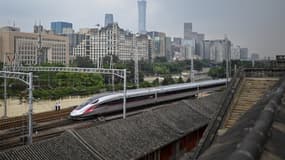 Le train à grande vitesse "Fuxing" à Pékin, le 20 août 2020