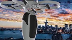 Parmi les lauréats, Caps, une petite société qui a développé une capsule volante individuelle pour les déplacements urbains