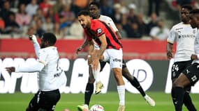 Gaëtan Laborde lors du match de Ligue 1 Nice-Reims, 2 mai 2025