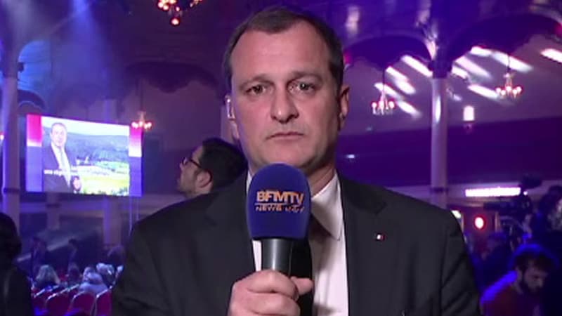 Louis Aliot sur BFMTV depuis un meeting de campagne en Languedoc-Roussillon-Midi-Pyrénées le 10 décembre 2015.