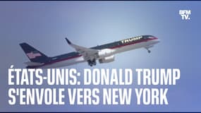 L’avion de Donald Trump a quitté la Floride et s'est envolé vers New York