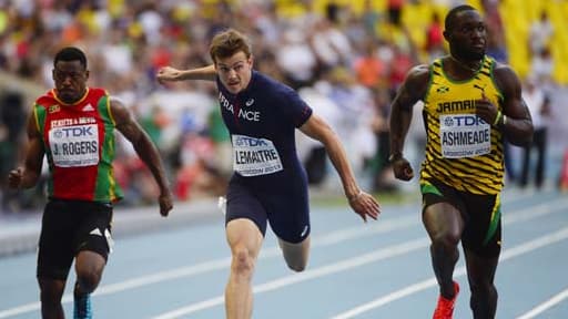 Le Français Christophe Lemaitre s'est qualifié dimanche pour la finale du 100 m messieurs des Championnats du monde d'athlétisme de Moscou le 11 août 2013.
