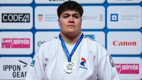 Julia Tolofua aux championnats d'Europe de Zagreb, 27 avril 2024
