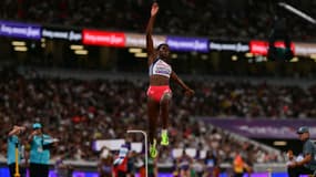 Hilary Kpatcha aux Championnats du monde d'athlétisme à Tokyo, le 13/09/2025