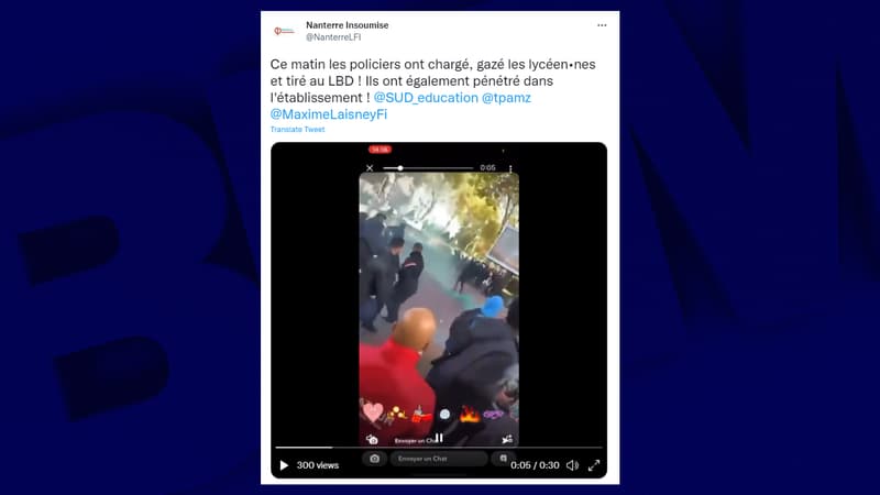Des affrontements ont éclaté entre les policiers et les jeunes.