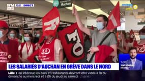 Nord: les salariés d'Auchan en grève pour dénoncer leurs conditions de travail