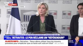 Marine Le Pen: "Nous avons fait le choix de ne faire aucun amendement d'obstruction"