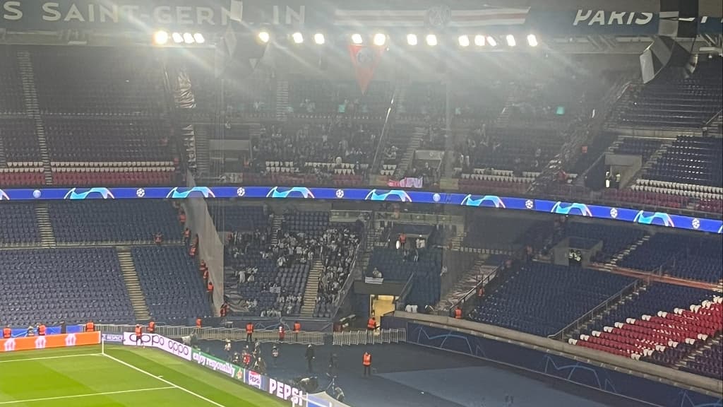 Les supporters de la Real Sociedad face au PSG, le 14/02/2024