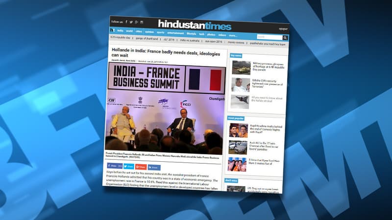 L'édito du journal indien Hindustan Times sur le "besoin de la France de conclure des marchés".