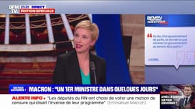 Coalition gouvernementale: "Nous avons la légitimité à gouverner", affirme Clémentine Autain (députée "Écologiste et social")