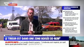306 gendarmes sont mobilisés pour tenter d'interpeller l'homme en fuite au Lardin-Saint-Lazare