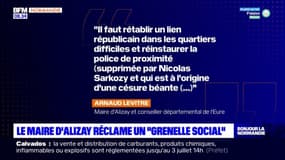 Violences urbaines: le maire d'Alizay réclame un "Grenelle social"