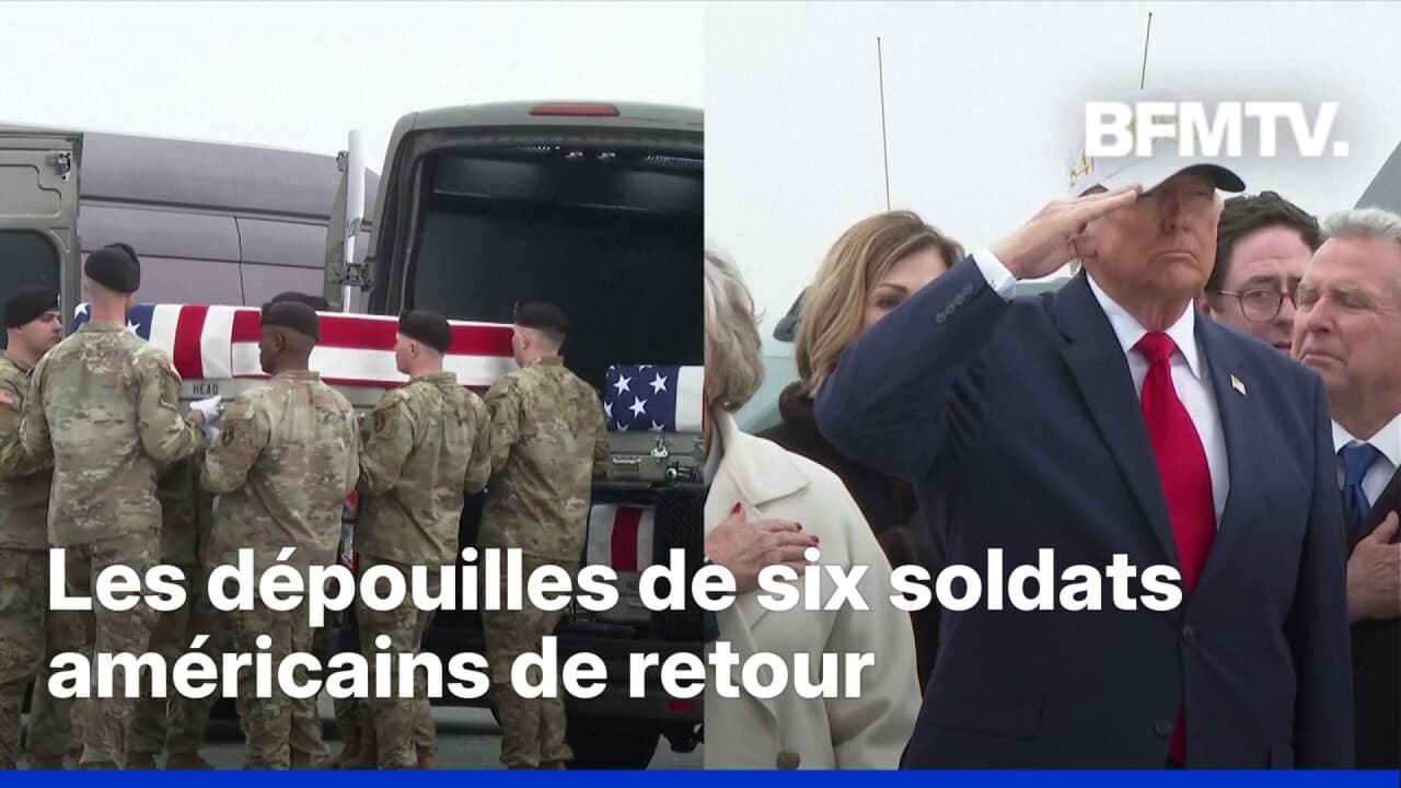 Guerre au Moyen-Orient: Donald Trump accueille les dépouilles de six soldats américains tués Kép