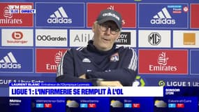 Ligue 1 :  l'infirmerie se remplit à l'OL