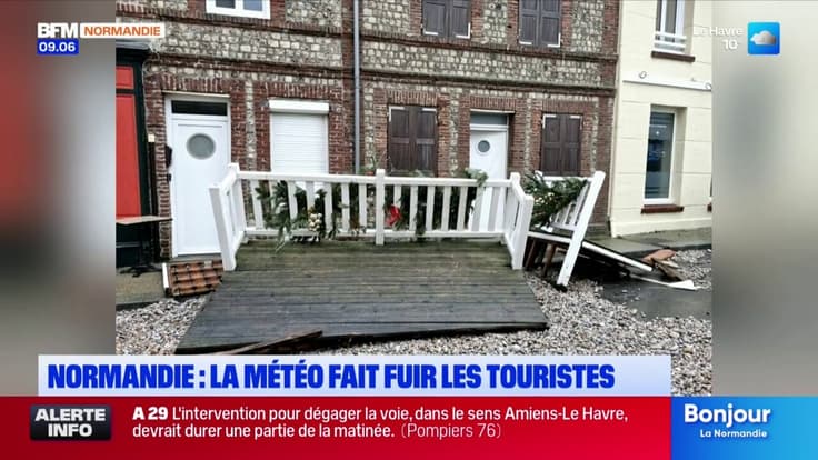 Neige, tempête et annulations : en Normandie, la météo plombe le tourisme