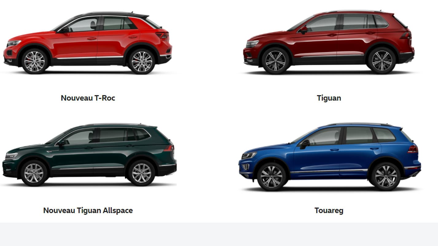 Un SUV tous les 20 centimètres. Telle est la nouvelle règle chez Volkswagen. Un SUV tous les 20 centimètres. Telle est la nouvelle règle chez Volkswagen.