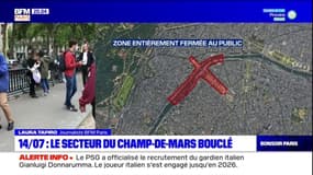 Paris: le secteur du Champ-de-Mars bouclé avant les feux d'artifice