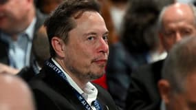 Le patron de SpaceX Elon Musk, en Angleterre, le 1er novembre 2023