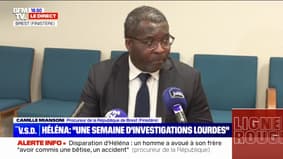 Disparition d'Héléna: "Le véhicule du suspect a été retrouvé incendié", affirme Camille Miansoni, procureur de la République de Brest