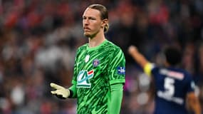 Le gardien du PSG Matvey Safonov pendant la finale de Coupe de France contre Reims, le 24 mai 2025
