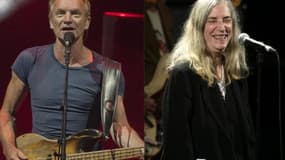 Sting et Patti Smith