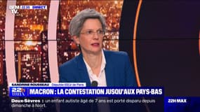 Sandrine Rousseau (EELV): Emmanuel Macron "met la France à feu et à sang"
