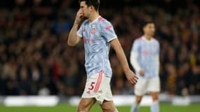 Le défenseur Harry Maguire, exclu contre Watford, a précipité la débâcle de Manchester United, battu 4-1 à Londres, en championnat, le 20 novembre 2021 
