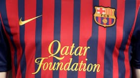 Qatar Foundation sur le maillot de Barcelone (Crédit: Reuters/Albert Géa)